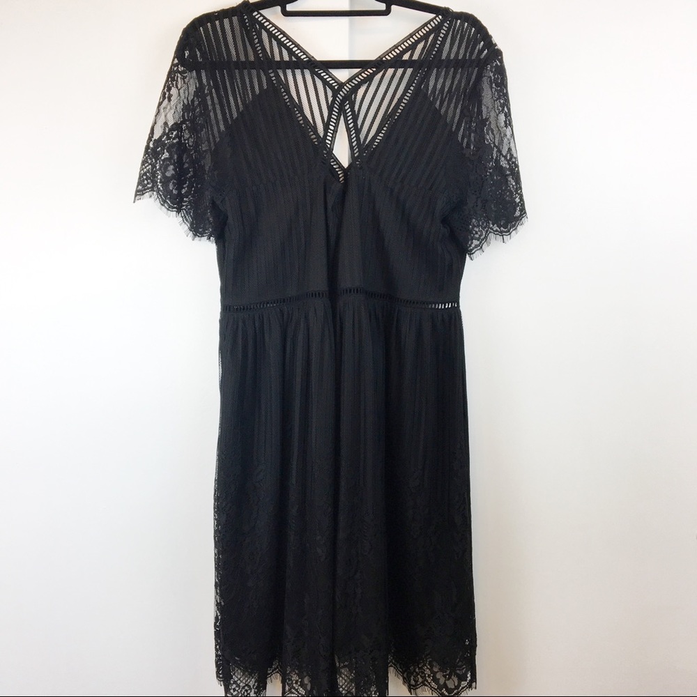 Forever 21 Plus Black Lace Dress Sz 2X